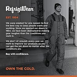 RefrigiWear Men's Cooler Wear Insulated Bib
