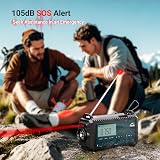 Mesqool 12000mAh Portable Wind Up Radio with Phone Charger Solar AM/FM/SW view 5