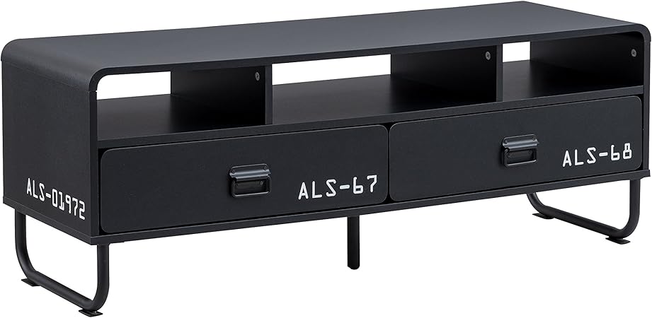 Industrie Meuble Tv Design Industriel Effet Metal Noir 120 X 39 X 45 Cm Amazon Fr Cuisine Maison Industrie Meuble Tv Design Industriel Effet Metal Noir 120 X 39 X 45 Cm Amazon Fr Cuisine Maison