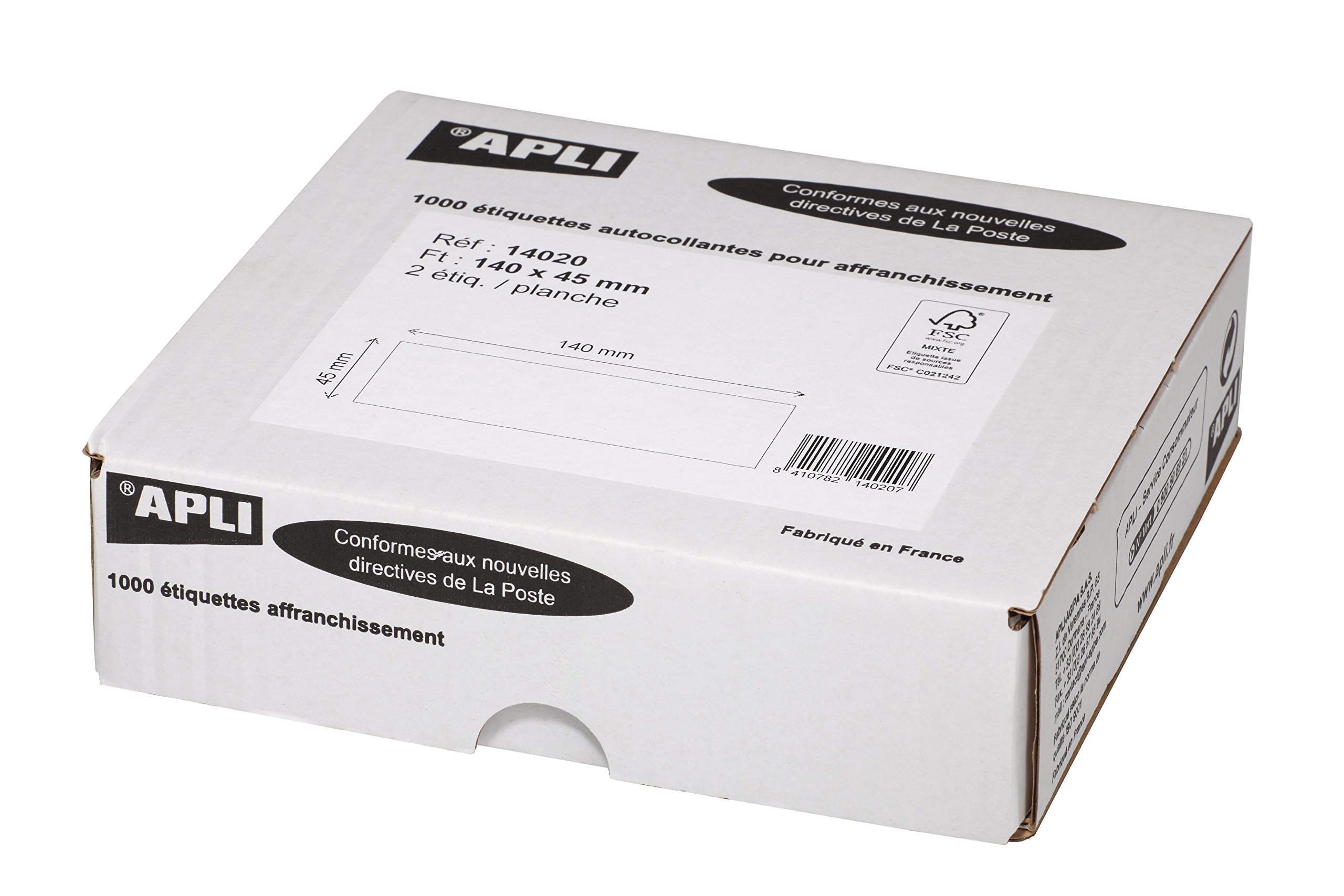 APLI 014020 2P Labels 140 x 45 mm – Pack of 1000