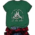 Merry Christmas Shirt Women Magical Christmas T-Shirt Christmas Lights tee Family Holiday Vacation Tops