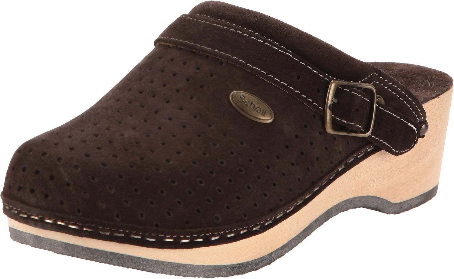 Scholl Jackie Clog Mule Femme - Confort Doublé Fourrure Pour L'Hiver