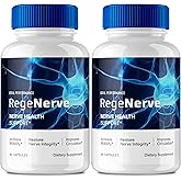 Regenerve 6 Capsules, Regen Nerve Six Advanced Formula, Regenerve6 Nerve Health Supplement Pills - Maximum Strength, All Natural Healthy Circulation & Stable Levels, Regenerve Reviews (2 Pack)