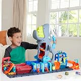 Hot Wheels Lets Race Netflix City Toy Car Track Set Ultra Shark Car Wash view 2