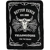 Northwest Yellowstone Silk Touch Throw Blanket, 46" x 60", Whiskey Label