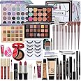 All in One Makeup Kit for Women Full Kit,Travel Makeup Set,Makeup Gift Set for Girls & Teen,Professional Makeup Kit Includes lash Clusters Kit Eyeshadow Lipstick Brow Pencil Eyeliner Brush Set