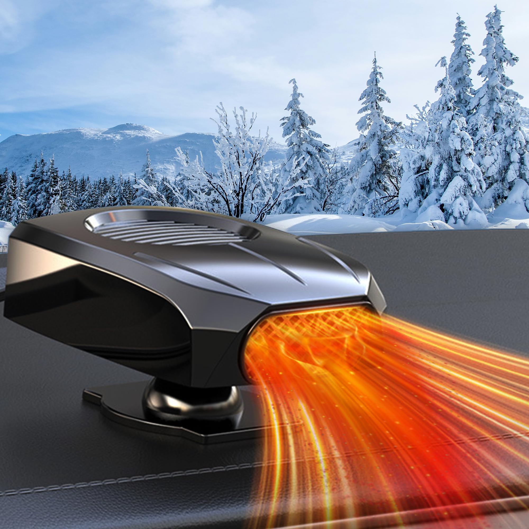 Photo 1 of ?New 2025?Portable Car Heater Fast Demisting Defroster, 12V 150W Automobile Heater Can Heat Rapidly in 60 Seconds with Heating & Cooling & Air Purify, Car Fan Windshield Defroster(Black) (LT-N223)