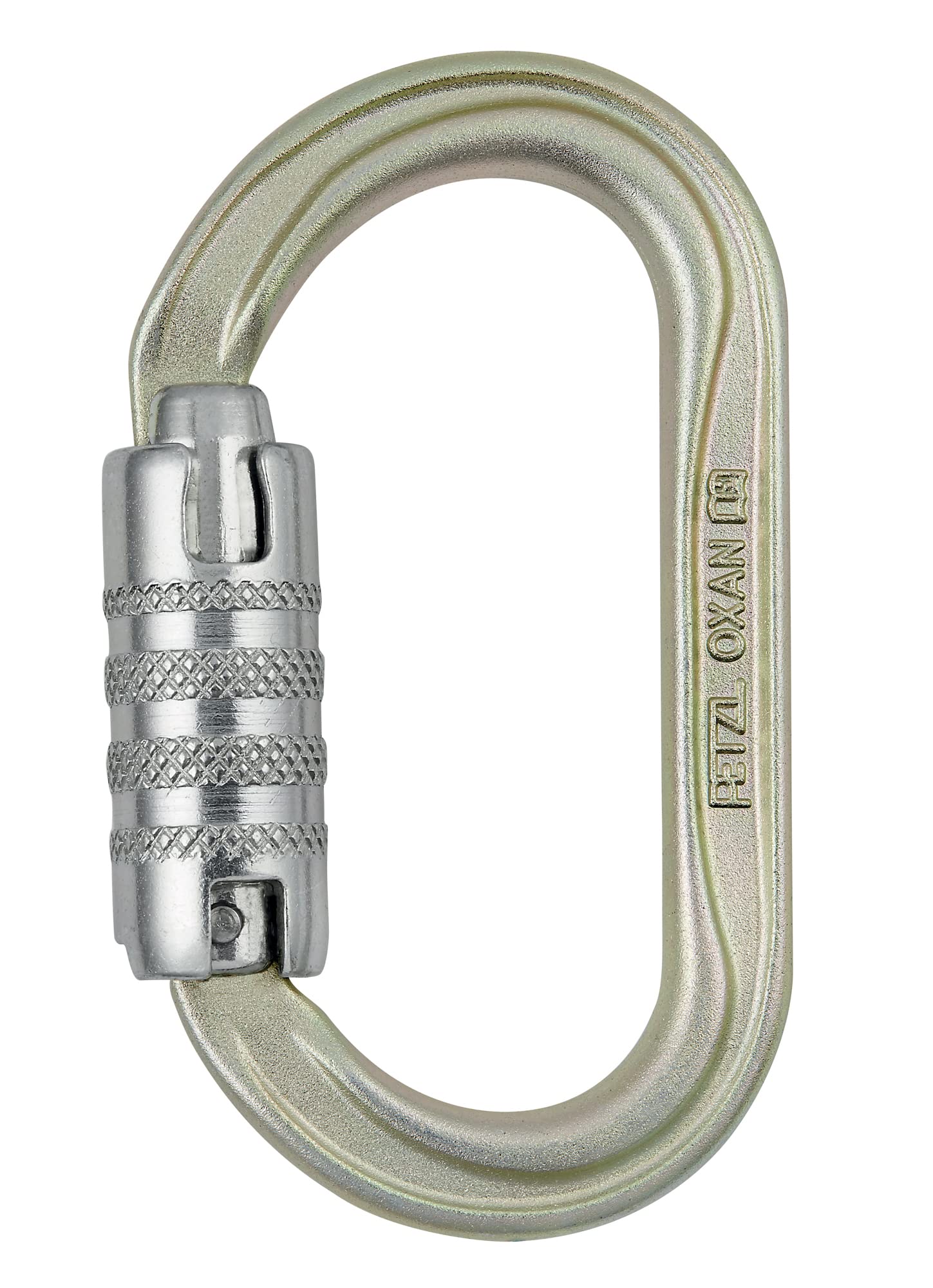 Petzl M72A TLA NEW OXAN High-Strength Oval Carabiner, Size: Triact-Lock, Gold