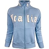 Italia Women's Jacket (Fitted Jacket) Italy Soccer Womens Track jacket For Girls and Adults