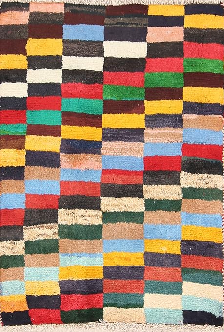 Amazon Com Rug Source One Of A Kind Gabbeh Modern Hand Knotted