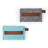 Prynt Felt Photo Carrying Case Blue and Grey - Set of 2 (PCCF0002)
