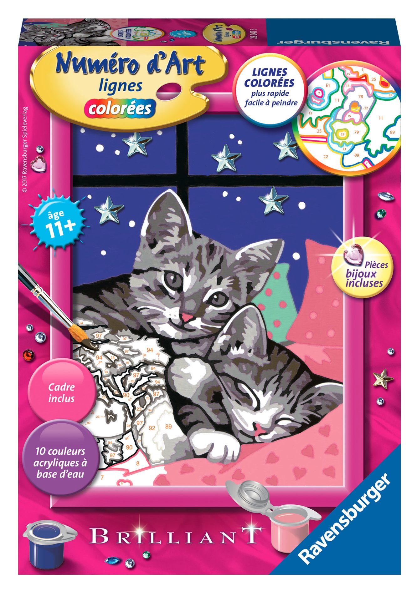 Ravensburger Numero D Art Small Kittens Enlaces Starry Night Buy Online In Bermuda At Desertcart