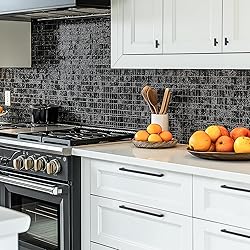 JOY DECOR 25 Pack Cabinet Handles, Black Cabinet