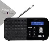 groov e Venice DAB FM Digital Radio with Alarm Bluetooth Portable Black view 2