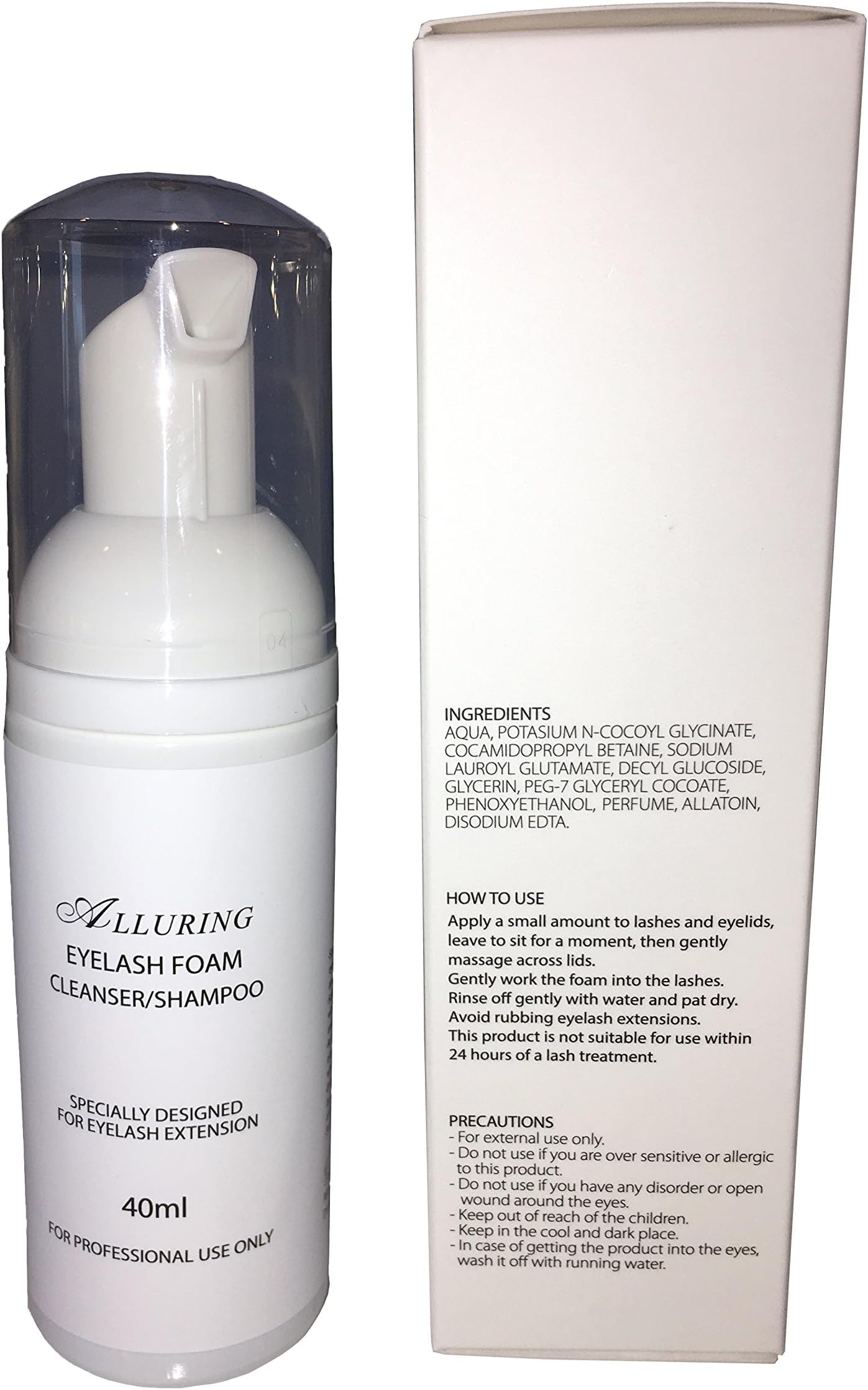 Alluring Eyelash Foam Cleanser for Eyelash Extensions QTY:10