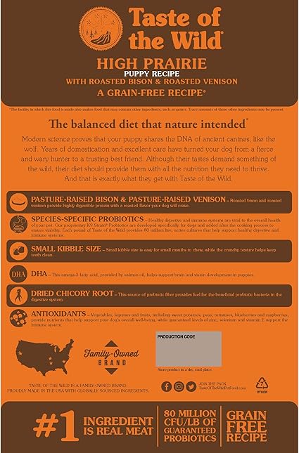 Amazon Com Taste Of The Wild Grain Free High Protein Real Meat