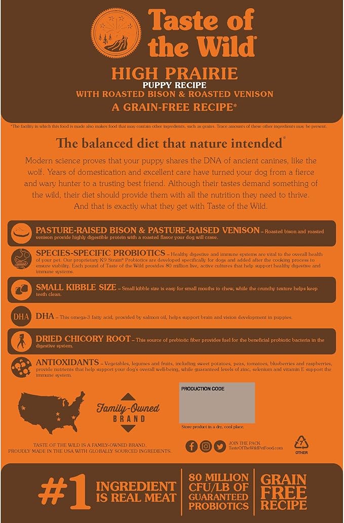 taste of the wild large breed puppy food