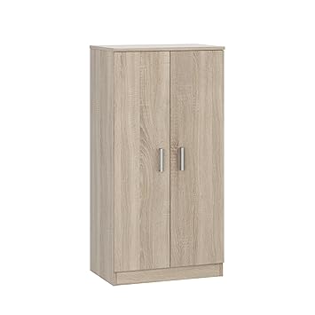 Habitdesign Basic Schuhschrank, 2 Türen, Kanadische Eiche, 108 x 55 x 36 cm