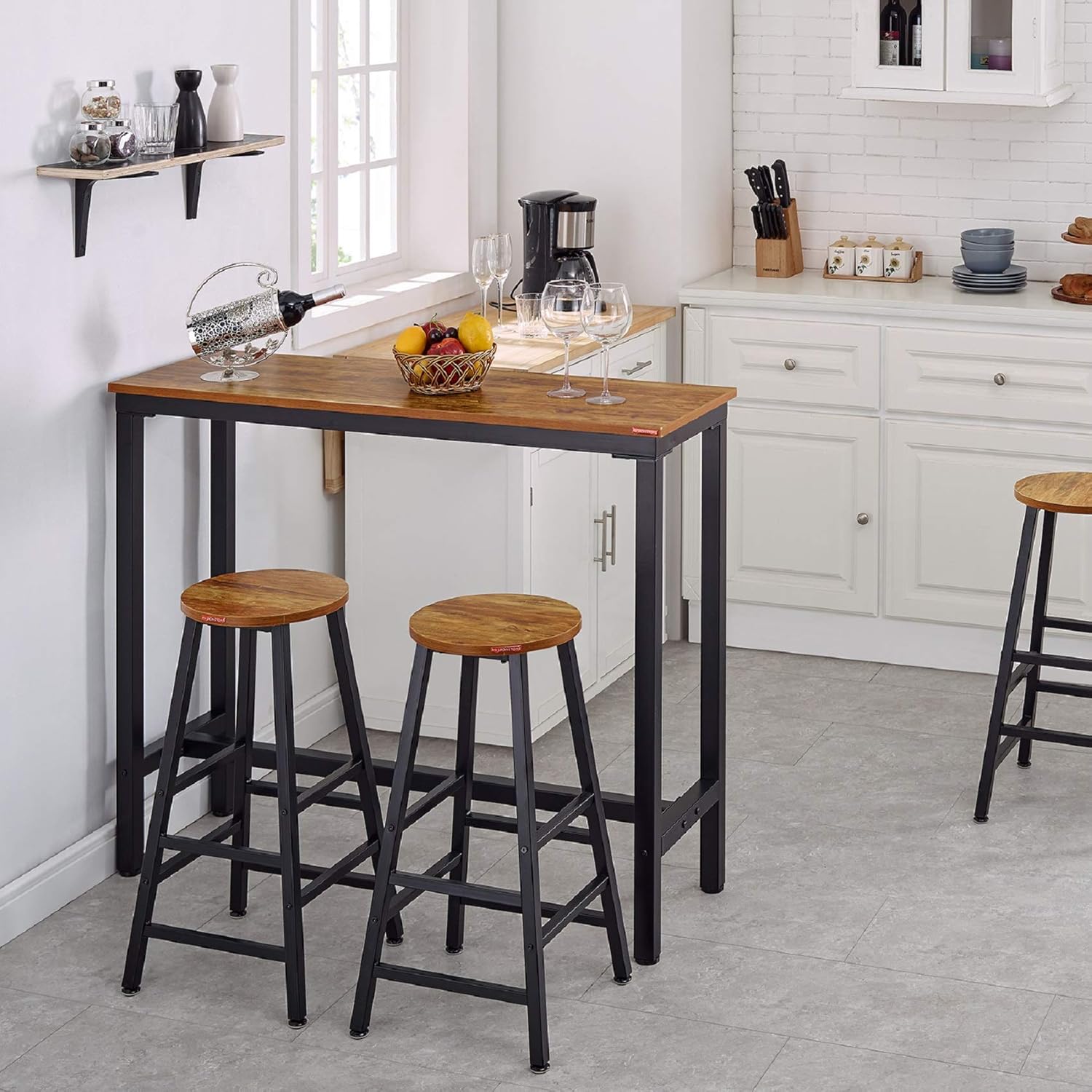 Mr IRONSTONE Bar Table & Computer Desk: Furniture & Decor