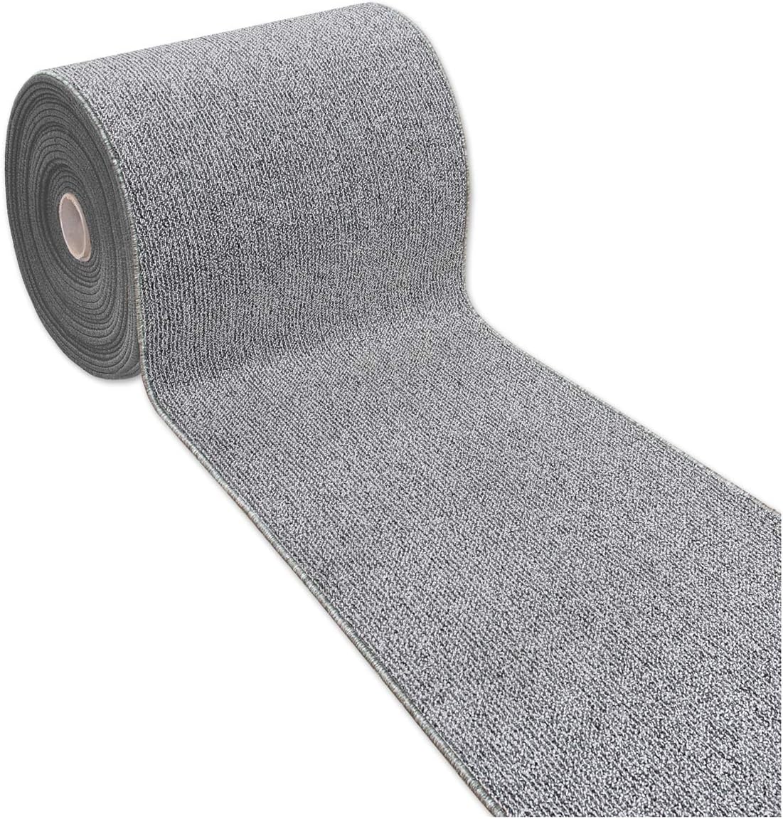 emmevi Alfombra de cocina de tejido liso antideslizante multiusos para pasillo, pasillo, baño, mod. Alexa Dis.B 50 x 75 gris