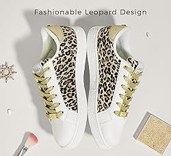 LUCKY STEP Women's Fashion Star Sneaker Lace Up Low