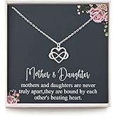 RareLove Gifts for Mom,925 Sterling Silver Tiny Infinity Heart Necklaces for Mother & Daughter,Mom Necklace from Daughter,Mom Gifts for Mothers Day,Best Birthday Gift Ideas