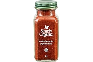 Simply Organic Smoked Paprika, Certified Organic - 77g Glass Bottle - Capsicum annuum, Spice