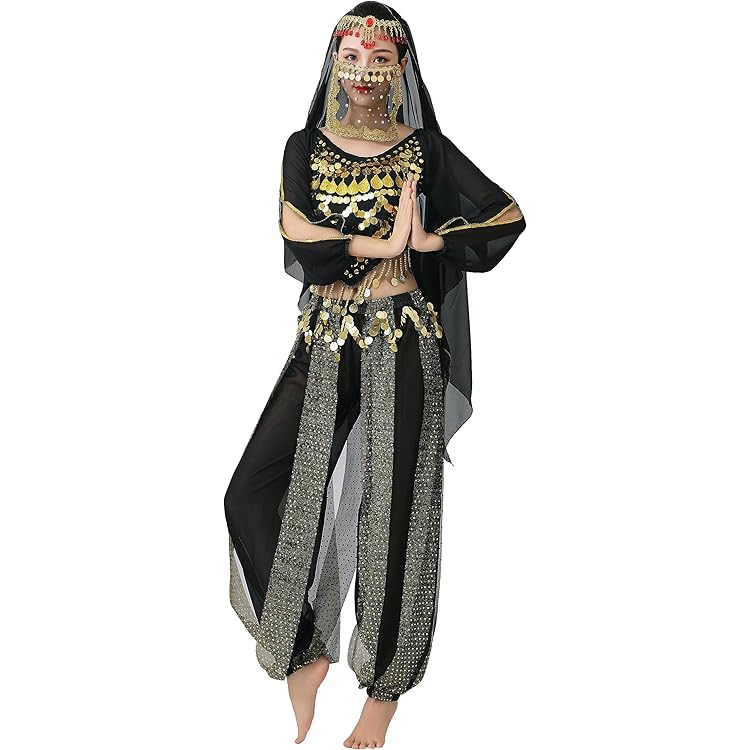 Amazon.com: renvena Women's Halloween India Dance Costume Arabian