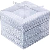 DaYammi 100Pcs Dessert Plates Set Including 50Pcs Cake Plates 6",50Pcs Plastic Forks 5.7",Silver Glitter Square Plastic plates for Party,Silver Appetizer plates and Forks for Wedding Party Birthday