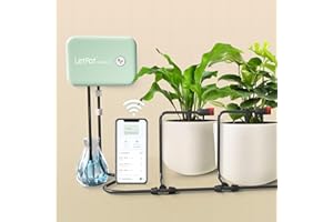 LetPot Automatic Watering System for Potted Plants, [Wi-Fi & App Control] Drip Irrigation Kit System, Smart Plant Watering Devices for Indoor Outdoor, Water Shortage Remind, IPX66, Green