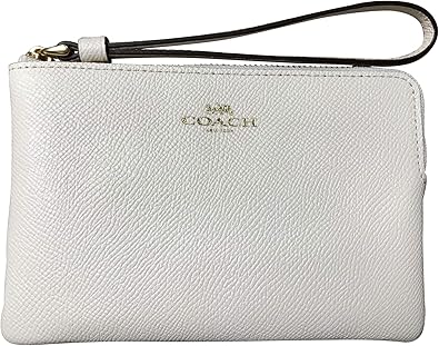 coach wristlet white