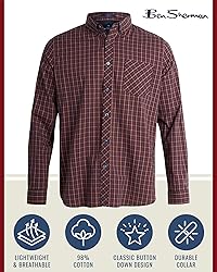Ben Sherman Men's Button Down Shirt - Regular Fit