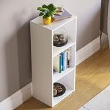 Vida Designs Oxford 3 Tier Cube Bookcase White Wooden Shelving Unit view 7
