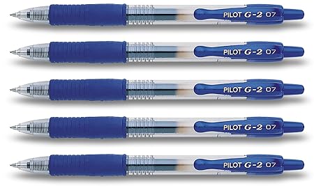 Pilot Gelschreiber G2-7 (Langer Stift 5er, Blau)