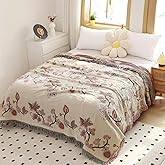 SHUOKUNCO Boho Cotton Throw Blanket 60×80 Inch – Soft Breathable Muslin Throw for Couch, Sofa & Bed, Lightweight Farmhouse Decorative Blanket