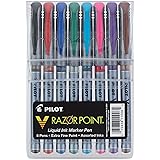 Pilot V Razor Point Liquid Ink Markers, Assorted