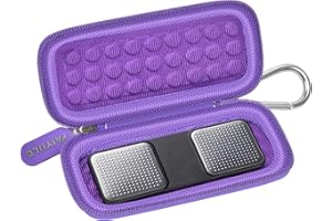 PAIYULE Case for Alivecor KardiaMobile 6L for EKG Monitor, Compact Holder Also Fits for Sec Portable Heart Rate Monitor, Cardiac Heart Detector (Box Only) (Dark Purple)
