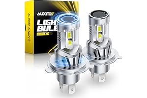 AUXITO H4 LED Bulb, 9003 Light Bulbs, 48000LM, Long Lasting, Dual Turbo Cooling Fan, Plug N Play, 3MIN Installation, 50000+hrs Lifespan