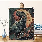 Dinosaur Blanket for Boys Adults Girls Kids, Flannel Dinosaur Blankets Gifts, Cool Dinosaur Throw Blanket for Sofa Couch Bed Living Room Soft Warm Cozy Dinosaur Decor 60" x 50"