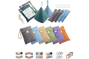 MYBMHTNB Charcoal Bags Odor Absorber (10x100g+4x200g) Activated Bamboo Charcoal Air Purifying Bags Charcoal Odor Eliminating Bags for Home & Car Shoes, Closet, Pet -14 PACK