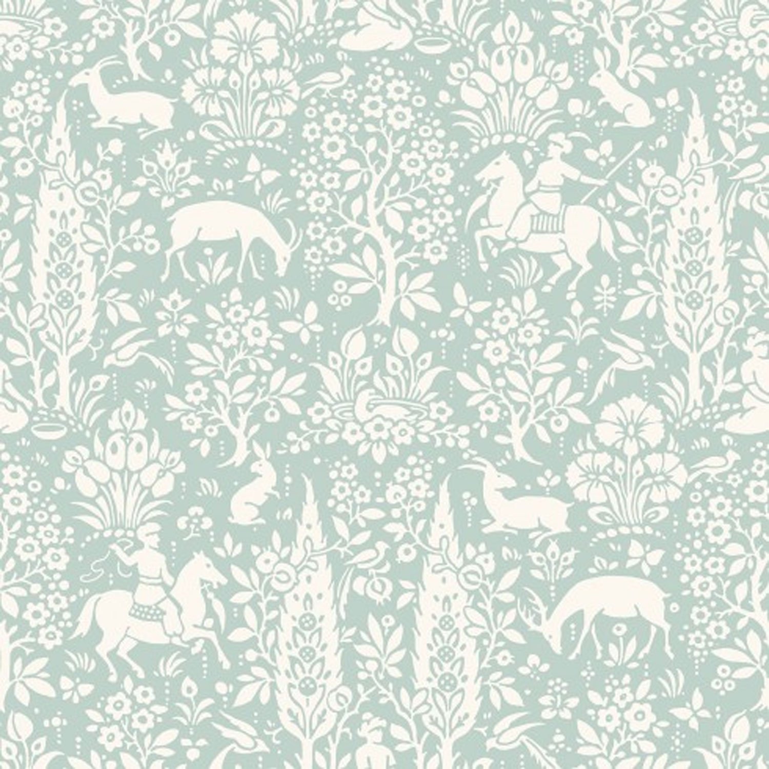 CWV Wallcoverings Animal Print Wallpaper Woodland Rabbits Dears Flowers Floral Birds Duc