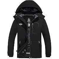 Wantdo Women's Waterproof Ski Jacket Mountain Windproof Rain Jacket Winter Warm Snow Coat