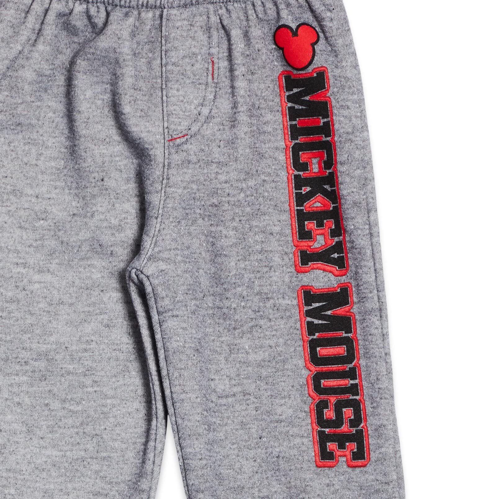 Disney Mickey Mouse Christmas Fleece Pullover Hoodie & Jogger Pants Outfit Set Newborn to Big Kid Sizes (0-3 Months - 14-16)