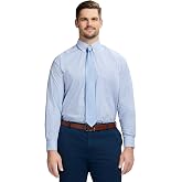 Izod Men's Big and Tall Dress Shirt Long Sleeve Wrinkle Free Stretch Button Down Collar