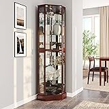 BELLEZE Lighted Corner Display Curio