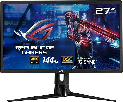 DSC ROG Strix XG27UQR - Monitor Gaming de 27 pulgadas, 4K (3840 x 2160), 144 Hz, DSC, Display HDR 400, DCI-P3 90%, Adaptive Sync