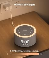 Dreamegg D1+ White Noise Machine with Alarm Clock and Night Light view 6