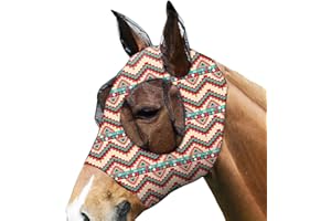 Horse Fly Masque - Uv Resistant Mesh Face Covering, Breathable Protection Hood | M/L, Secure Strap Fitting System, Comfortabl