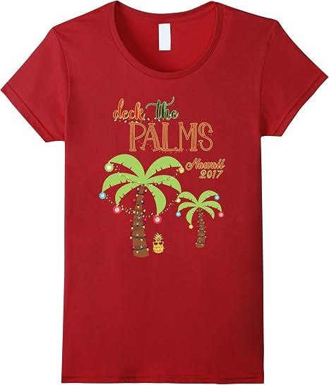 Amazon.com: Hawaiian Christmas T Shirt-Hawaii 2017 Family Vacation Tee