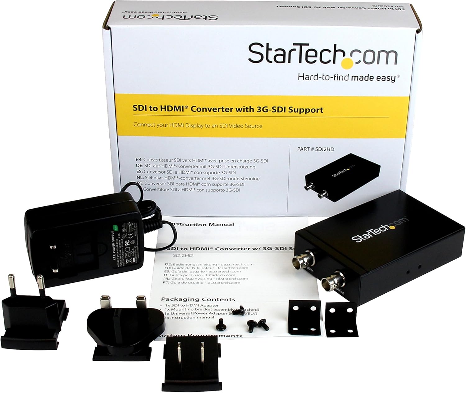 StarTech.com SDI to HDMI Converter, 3G SDI to HDMI Adapter with SDI Loop Through Output, SDI to HDMI Audio/Video Adapter - Image 5